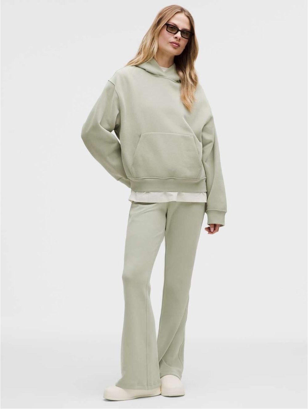 🆕💚 Lululemon Steady State Oversized Hoodie - Fog Green - Picture 5 of 9